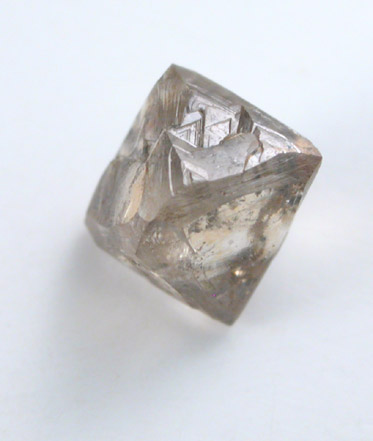 Diamond (0.69 carat brown octahedral crystal) from Northern Province, South Africa