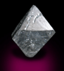 Diamond (4.43 carat gray octahedral crystal) from Mirny, Republic of Sakha (Yakutia), Siberia, Russia