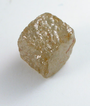 Diamond (1.16 carat green-brown cubic crystals) from Mbuji-Mayi (Miba), Democratic Republic of the Congo