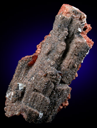 Rhodochrosite pseudomorphs after Serandite from Mont Saint-Hilaire, Qubec, Canada