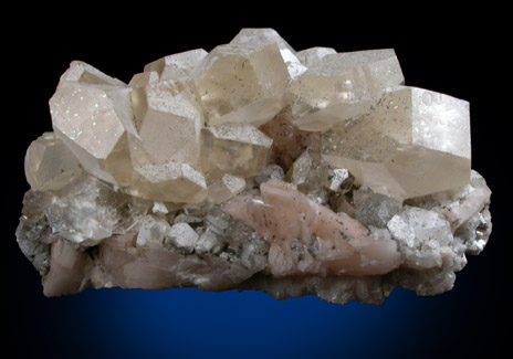 Calcite on Dolomite from St. Eustache, Qubec, Canada