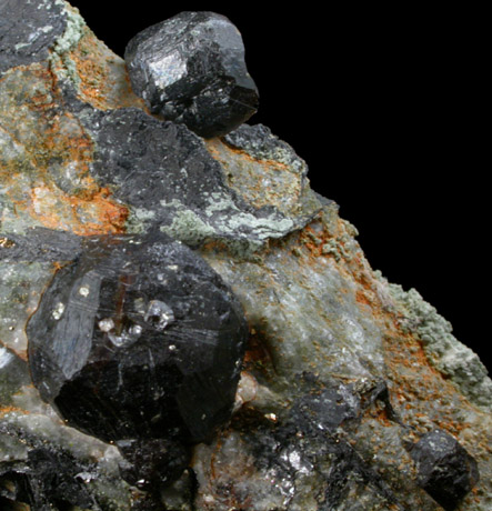 Andradite Garnet with Magnetite and Pyrite from Cornwall Iron Mines, Cornwall, Lebanon County, Pennsylvania