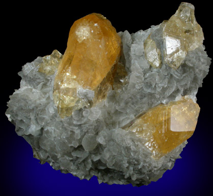 Barite in Calcite from Meikle Mine, Elko County, Nevada