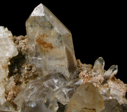 Quartz, Cookeite, Albite var. Cleavelandite from Auburn, Androscoggin County, Maine