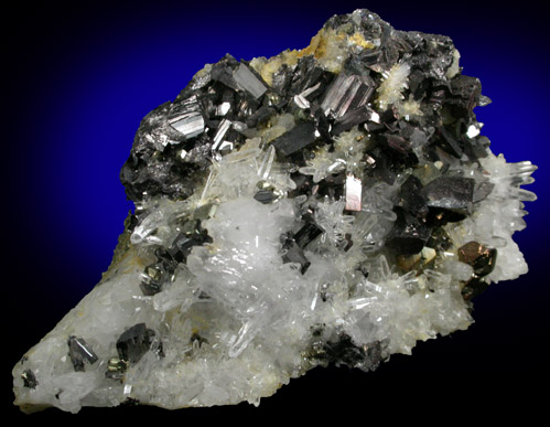 Enargite, Pyrite, Quartz from East Colusa Mine, Butte Mining District, Summit Valley, Silver Bow County, Montana