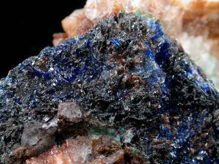 Linarite pseudomorph after Galena from Mex-Tex Mine, Hansonburg District, 8.5 km south of Bingham, Socorro County, New Mexico