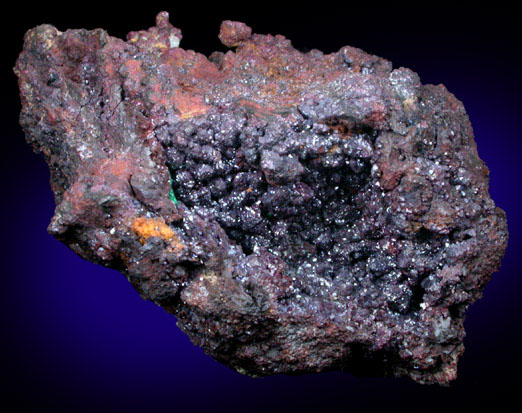 Cuprite, Copper, Malachite from Cornwall, England