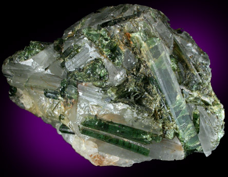 Elbaite Tourmaline in Quartz from Minas Gerais, Brazil