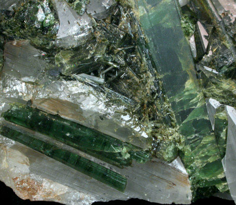Elbaite Tourmaline in Quartz from Minas Gerais, Brazil