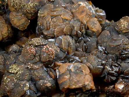 Pyrite on Siderite from Virtuous Lady Mine, Devon, England