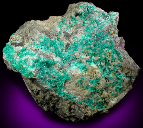 Dioptase, Wulfenite, Willemite from Tiger District, Pinal County, Arizona