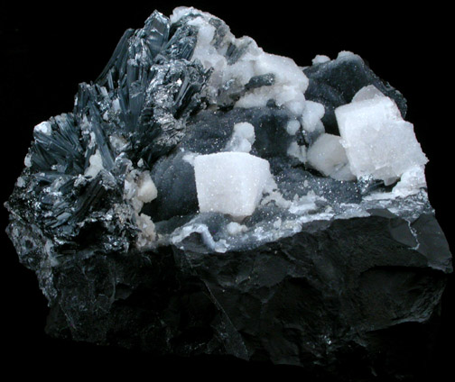 Barite, Stibnite, Quartz from Murray Mine, Elko County, Nevada