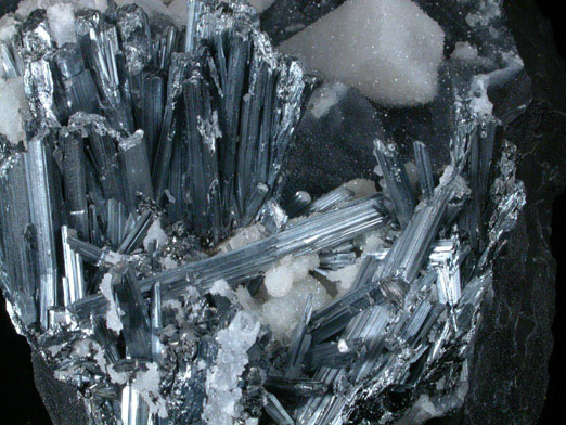 Barite, Stibnite, Quartz from Murray Mine, Elko County, Nevada