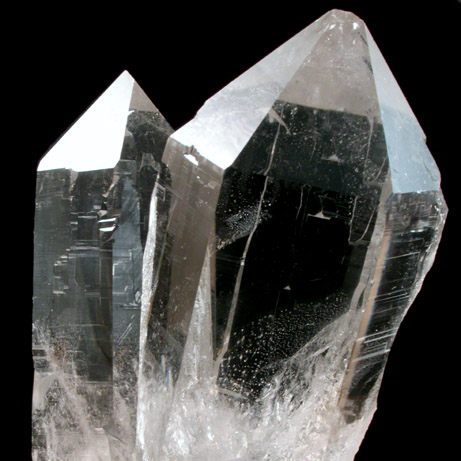 Quartz var. Dauphin-law Twin from St. Gotthard, Kanton Uri, Switzerland