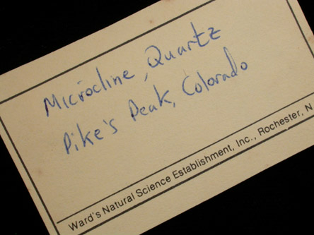 Microcline var. Amazonite with Smoky Quartz from Pike's Peak Batholith, El Paso County, Colorado