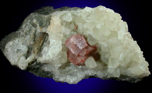 Gmelinite on Datolite from Prospect Park Quarry, Prospect Park, Passaic County, New Jersey