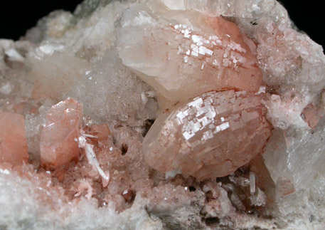 Heulandite-Ca with Laumontite and Quartz from Prospect Park Quarry, Prospect Park, Passaic County, New Jersey