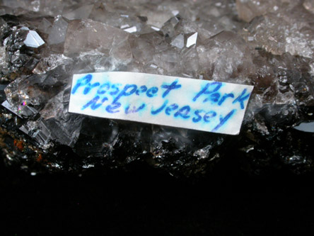 Quartz with Hematite from Prospect Park Quarry, Prospect Park, Passaic County, New Jersey