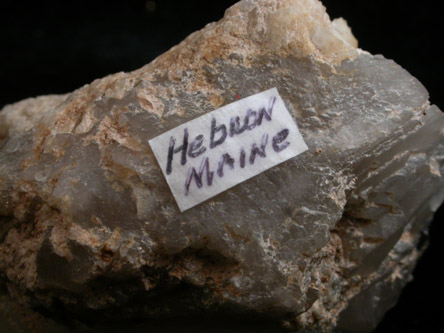 Quartz var. Smoky from (Mount Rubellite), Hebron, Oxford County, Maine