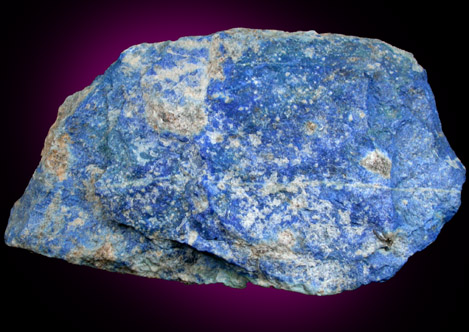 Lazurite var. Lapis Lazuli from 100 km SE of Ovalle, Coquimbo, Chile