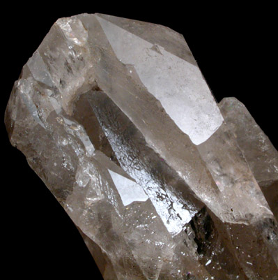 Quartz over Quartz from Mont Blanc, near Chamonix, Haute-Savoie, France