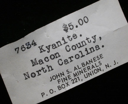 Kyanite in Quartz from Macon County, North Carolina