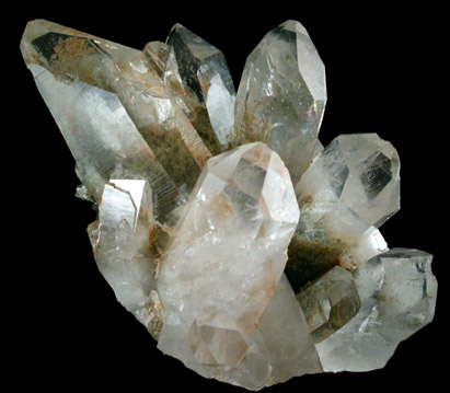 Quartz with Chlorite inclusions from Ouachita Mountains, Hot Spring County, Arkansas