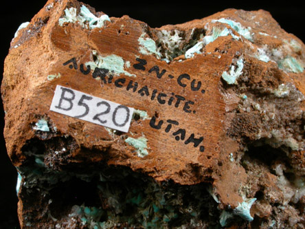 Aurichalcite from Utah
