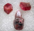 Corundum var. Ruby from Franklin, Macon County, North Carolina