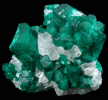 Dioptase in Calcite from Tsumeb Mine, Otavi-Bergland District, Oshikoto, Namibia