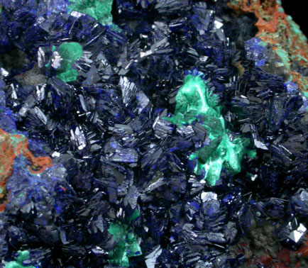 Azurite and Malachite from Bisbee, Warren District, Cochise County, Arizona