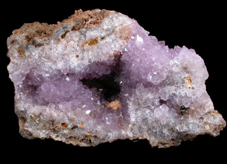 Quartz var. Amethyst from Prospect Park Quarry, Prospect Park, Passaic County, New Jersey