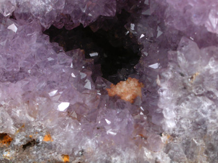 Quartz var. Amethyst from Prospect Park Quarry, Prospect Park, Passaic County, New Jersey