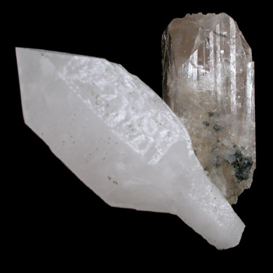 Danburite and Quartz from Charcas District, San Luis Potosi, Mexico