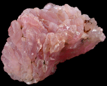 Quartz var. Rose Quartz Crystals from Lavra da Ilha, Taquaral, Jequitinhonha River, Minas Gerais, Brazil