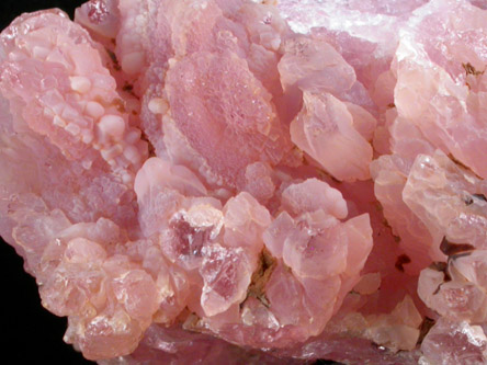 Quartz var. Rose Quartz Crystals from Lavra da Ilha, Taquaral, Jequitinhonha River, Minas Gerais, Brazil