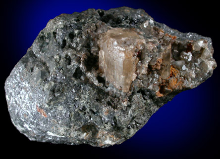 Phosgenite on Galena from Monteponi Mine, Iglesias, Sardinia, Italy