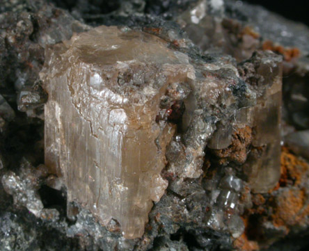 Phosgenite on Galena from Monteponi Mine, Iglesias, Sardinia, Italy