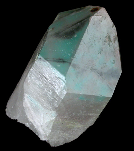 Ajoite in Quartz from Messina Mine, Limpopo Province, South Africa