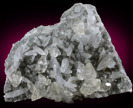 Celestine and Calcite from Faylor-Middle Creek Quarry, 3 km WSW of Winfield, Union County, Pennsylvania