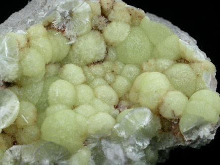 Wavellite from National Limestone Quarry, Lime Ridge, Mount Pleasant Mills, Snyder County, Pennsylvania