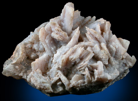 Quartz pseudomorphs after Barite from 32 km east of Hot Springs Resort, Central, Graham County, Arizona