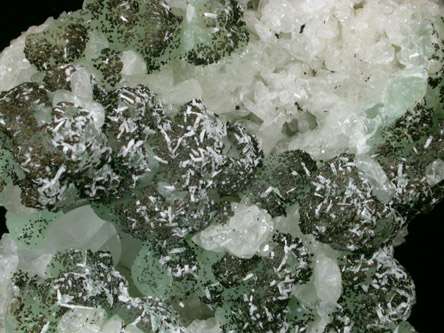 Prehnite, Datolite, Laumontite, Chlorite from Prospect Park Quarry, Prospect Park, Passaic County, New Jersey