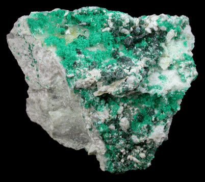 Natrochalcite with Atacamite from Mina Chuqui, Chuquicamata, Antofagasta, Chile (Type Locality for Natrochalcite with Atacamite)