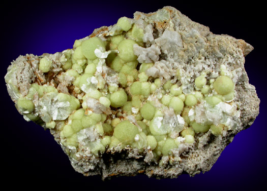 Wavellite from National Limestone Quarry, Lime Ridge, Mount Pleasant Mills, Snyder County, Pennsylvania