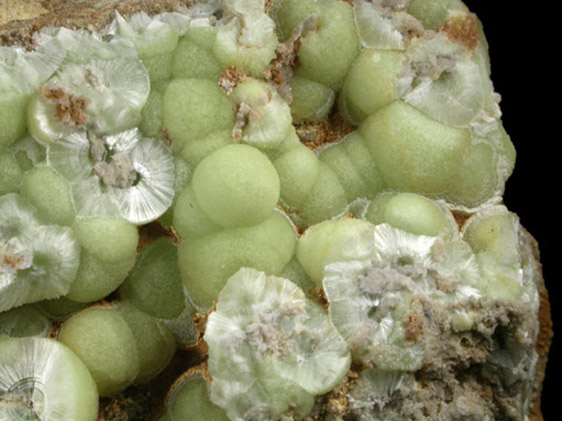 Wavellite from National Limestone Quarry, Lime Ridge, Mount Pleasant Mills, Snyder County, Pennsylvania