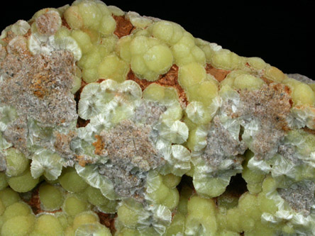 Wavellite from National Limestone Quarry, Lime Ridge, Mount Pleasant Mills, Snyder County, Pennsylvania