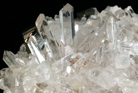 Danburite with Pyrite from Charcas District, San Luis Potosi, Mexico