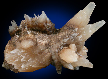 Calcite over Fluorite from Cave-in-Rock District, Hardin County, Illinois