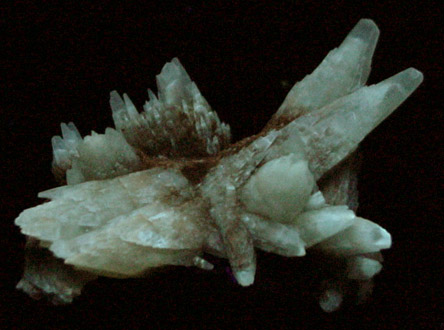 Calcite over Fluorite from Cave-in-Rock District, Hardin County, Illinois